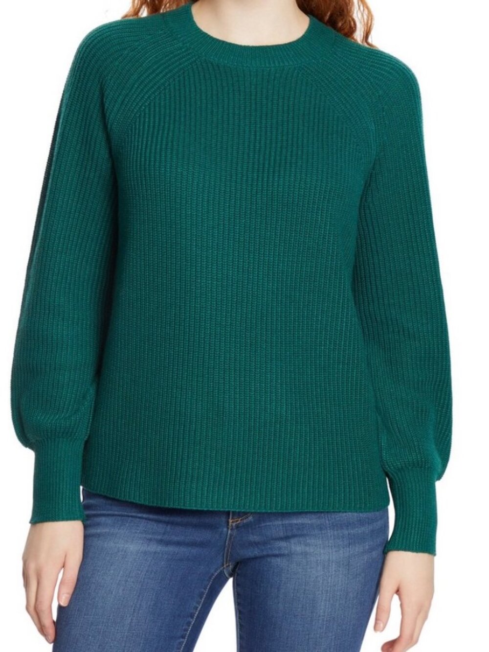 NWT Jessica Simpson Ladies' Ribbed Sweater Green XXL